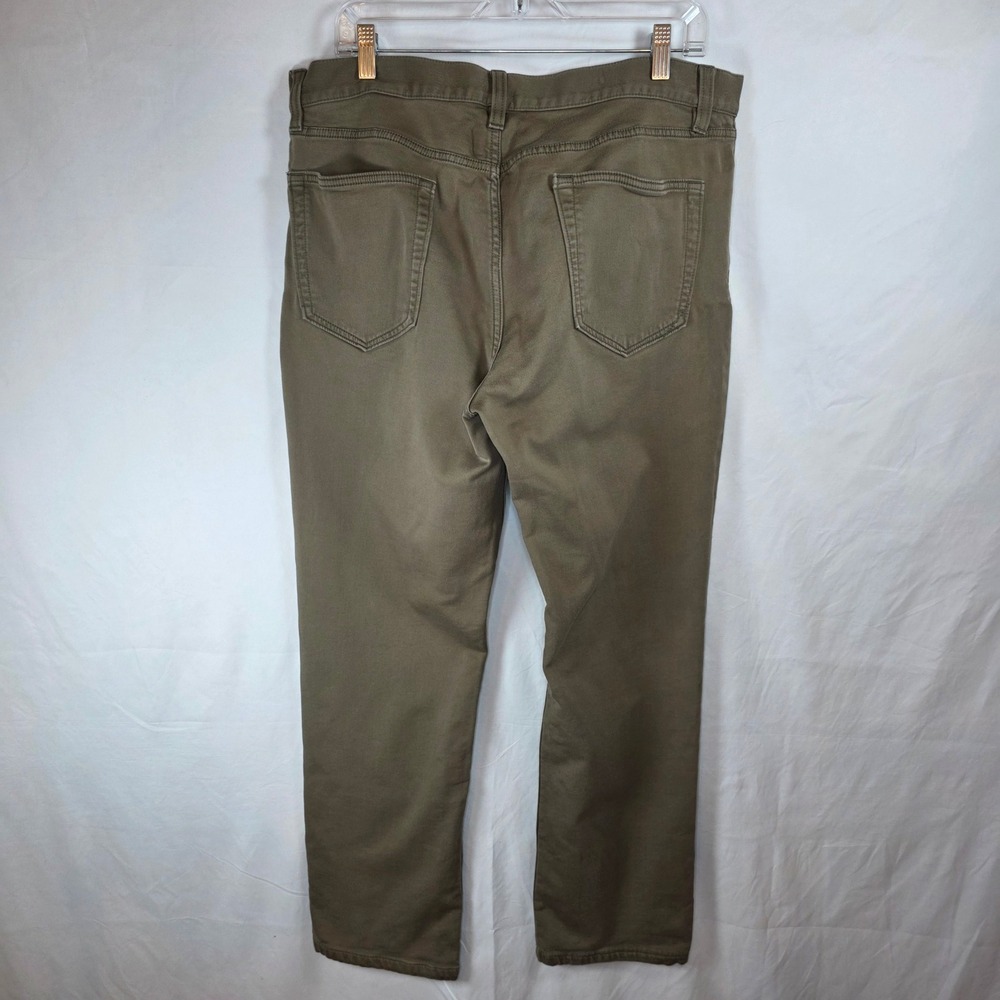 Banana Republic Slim Traveler Pants Bracken Olive | Mens 36x32 - Picture 2 of 12